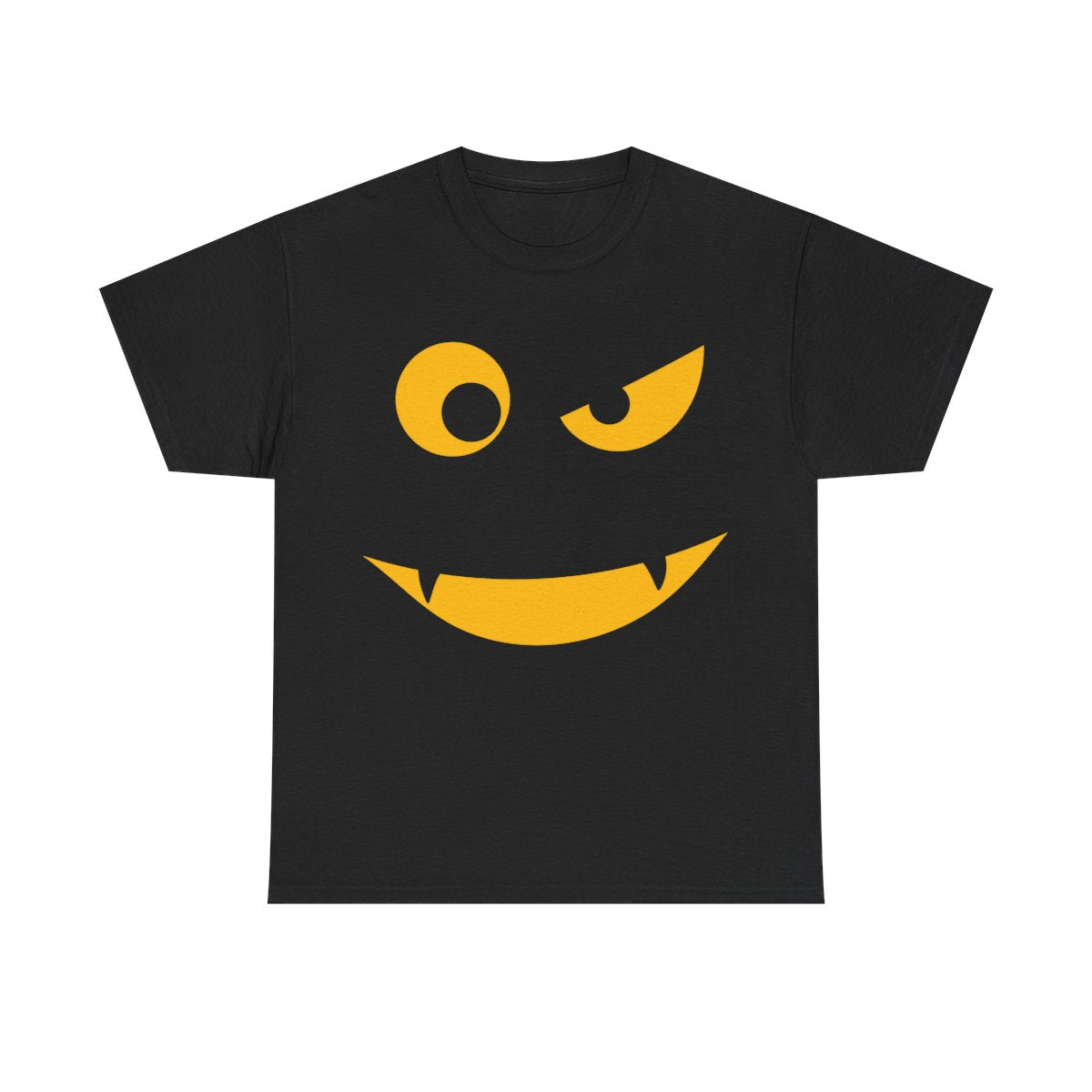 Black Mischievous Grin Tee - MindPrinter