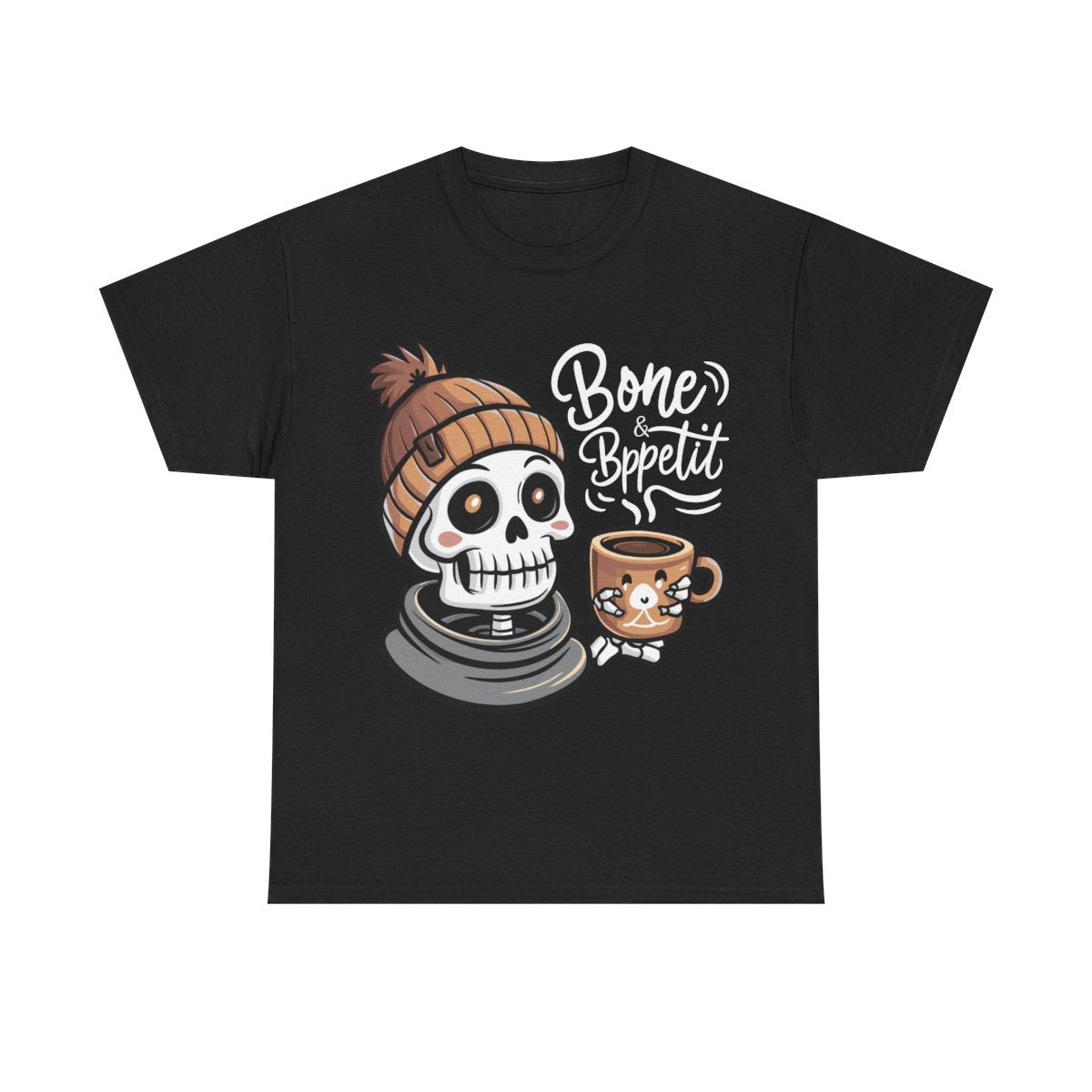 Bone & Bppetit Black Tee - MindPrinter