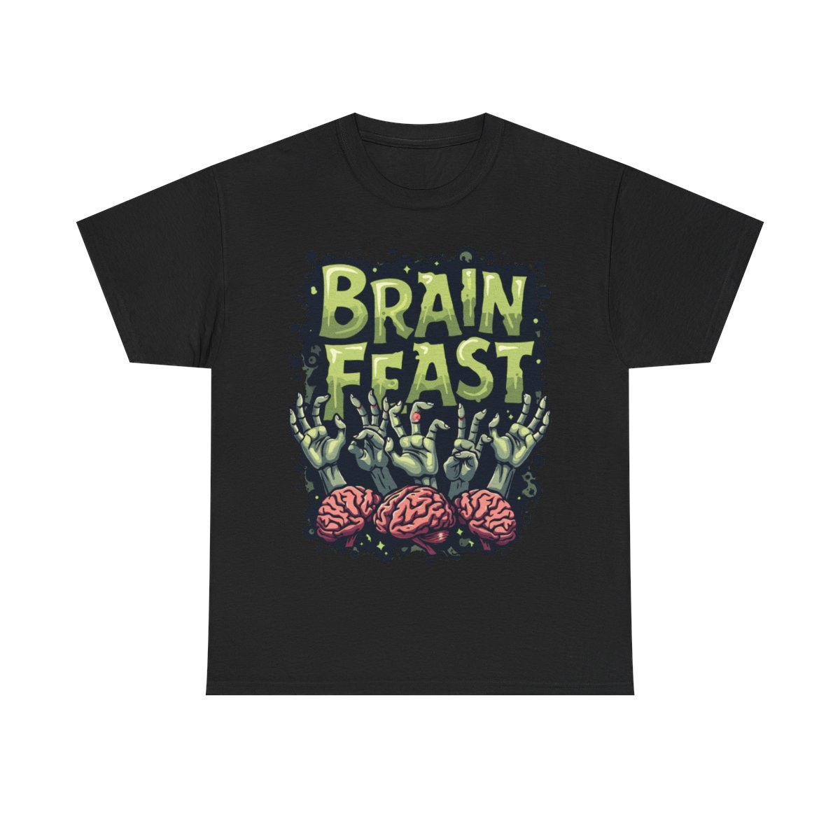 Brain Feast Black Tee - MindPrinter