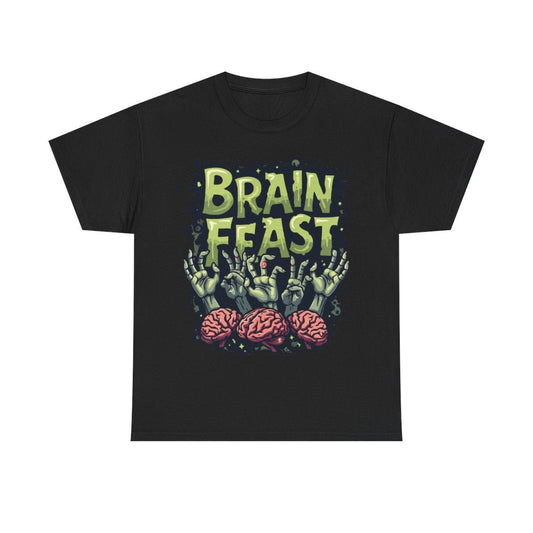 Brain Feast Black Tee - MindPrinter