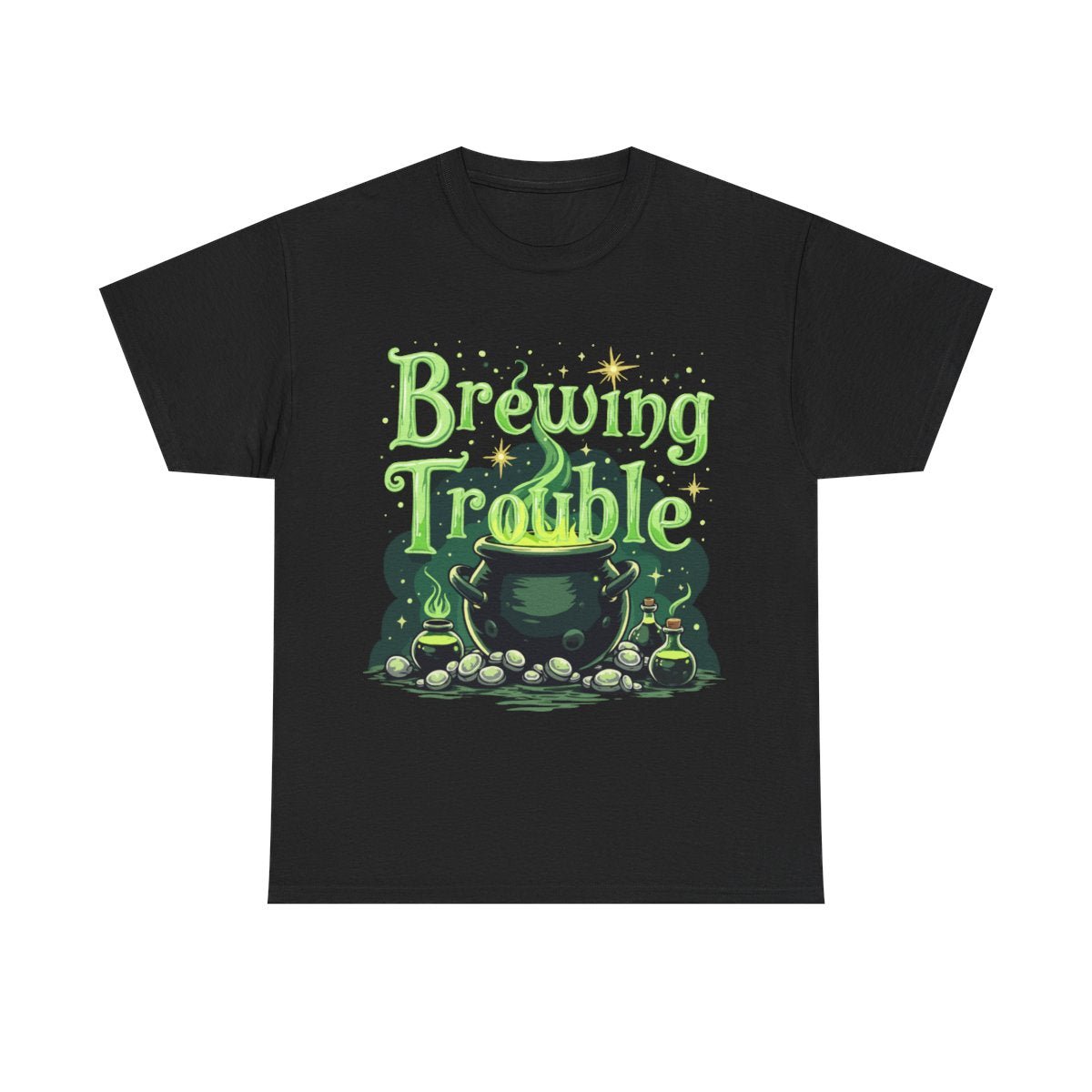 Brewing Trouble Black Tee - MindPrinter