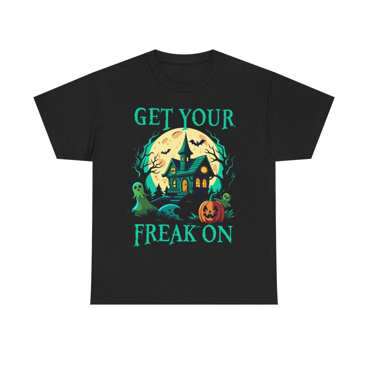 Haunted House Black Tee - MindPrinter