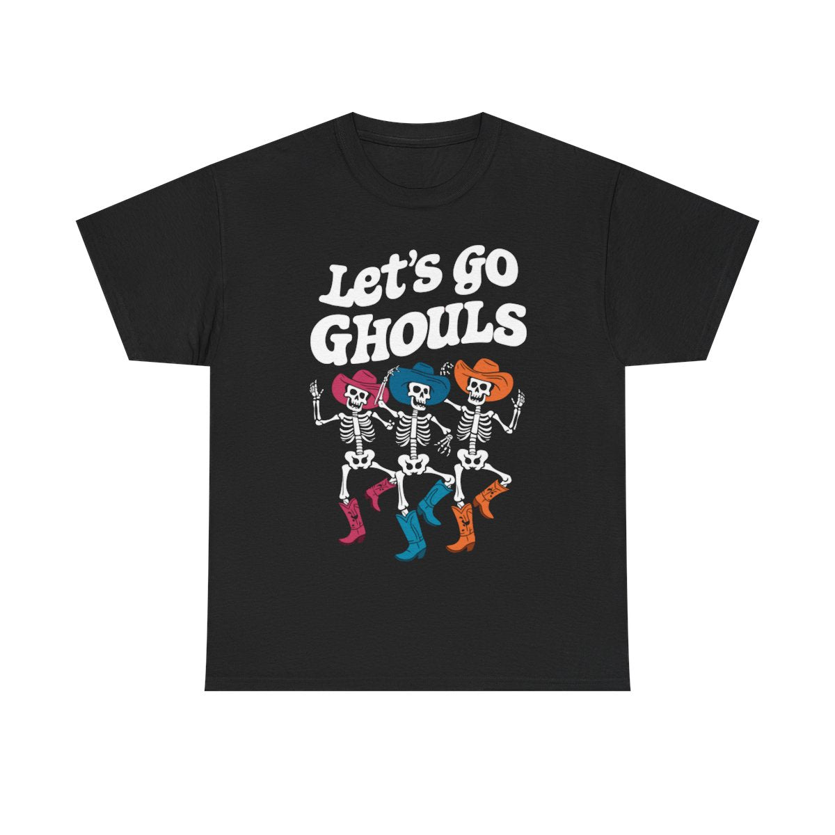 Let's Go Ghouls Black Tee - MindPrinter