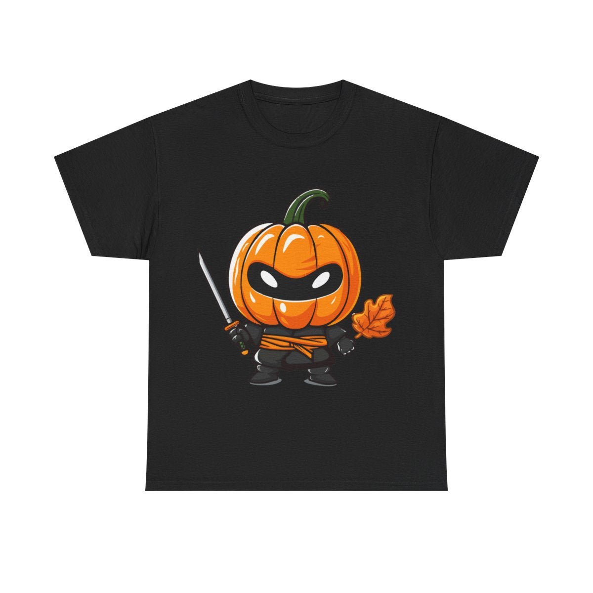 Pumpkin Ninja Black Tee - MindPrinter