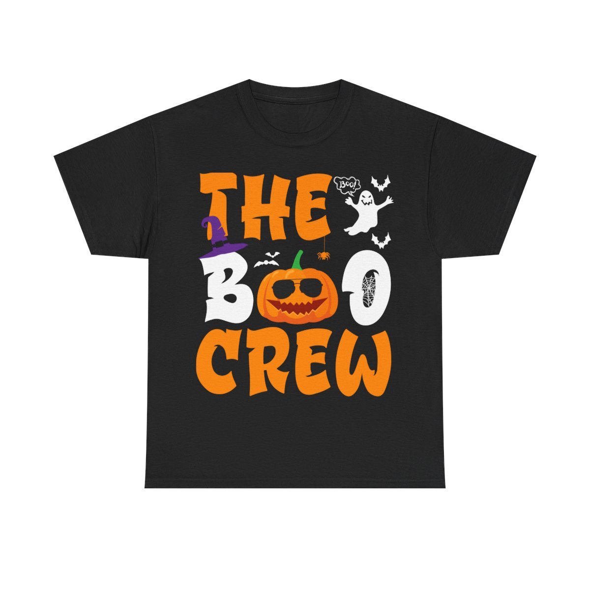 Spooky Boo Crew Black Tee - MindPrinter