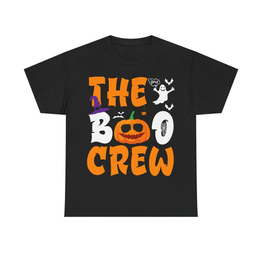 Spooky Boo Crew Black Tee - MindPrinter