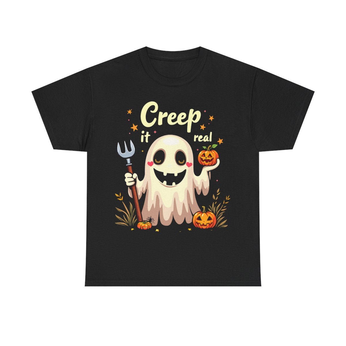 Spooky Ghostly Pumpkin Tee - MindPrinter