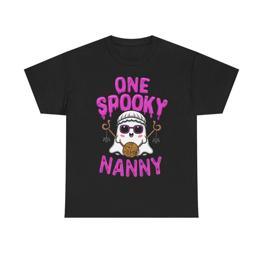 Spooky Nanny Black Tee - MindPrinter