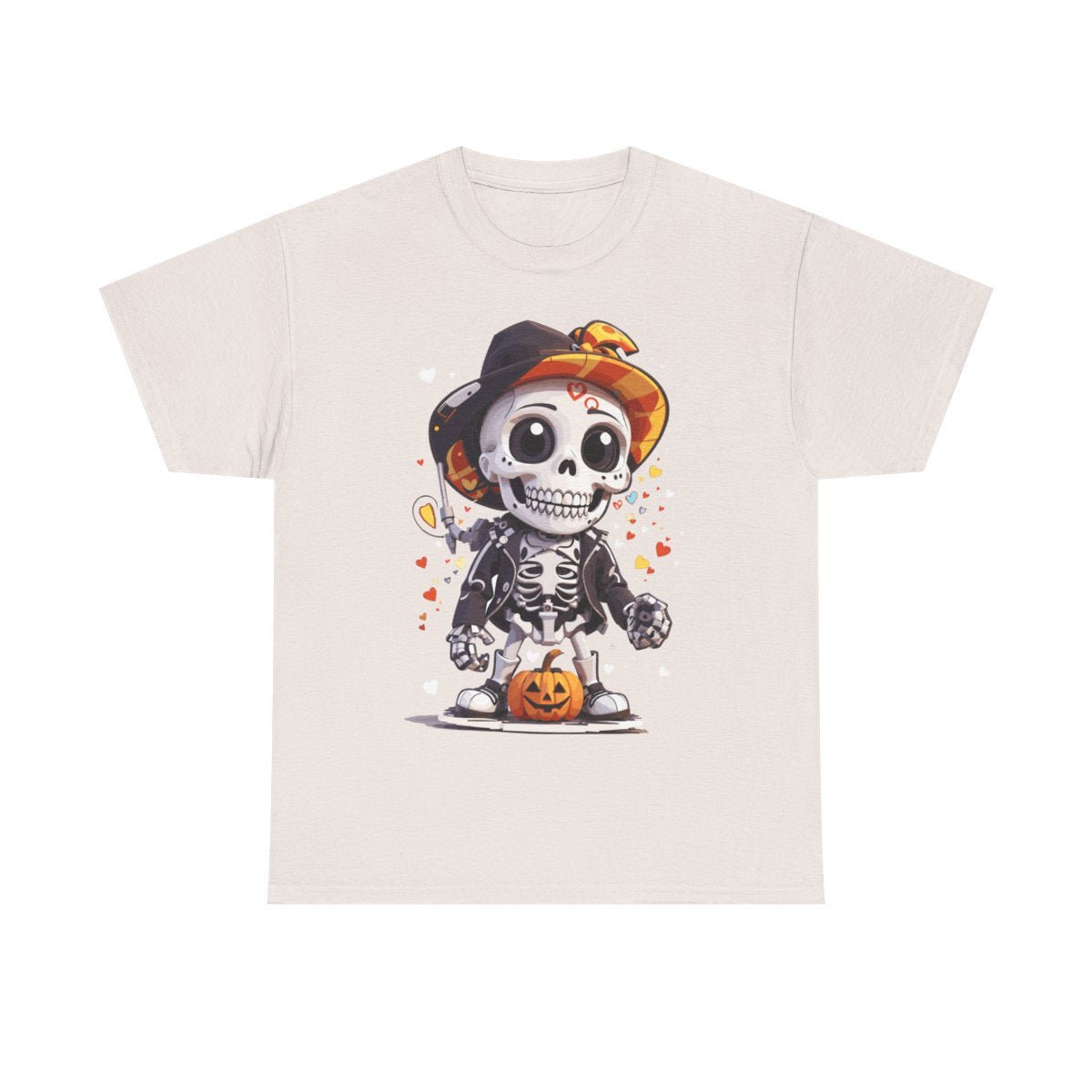 Spooky Skelly Grey Tee - MindPrinter