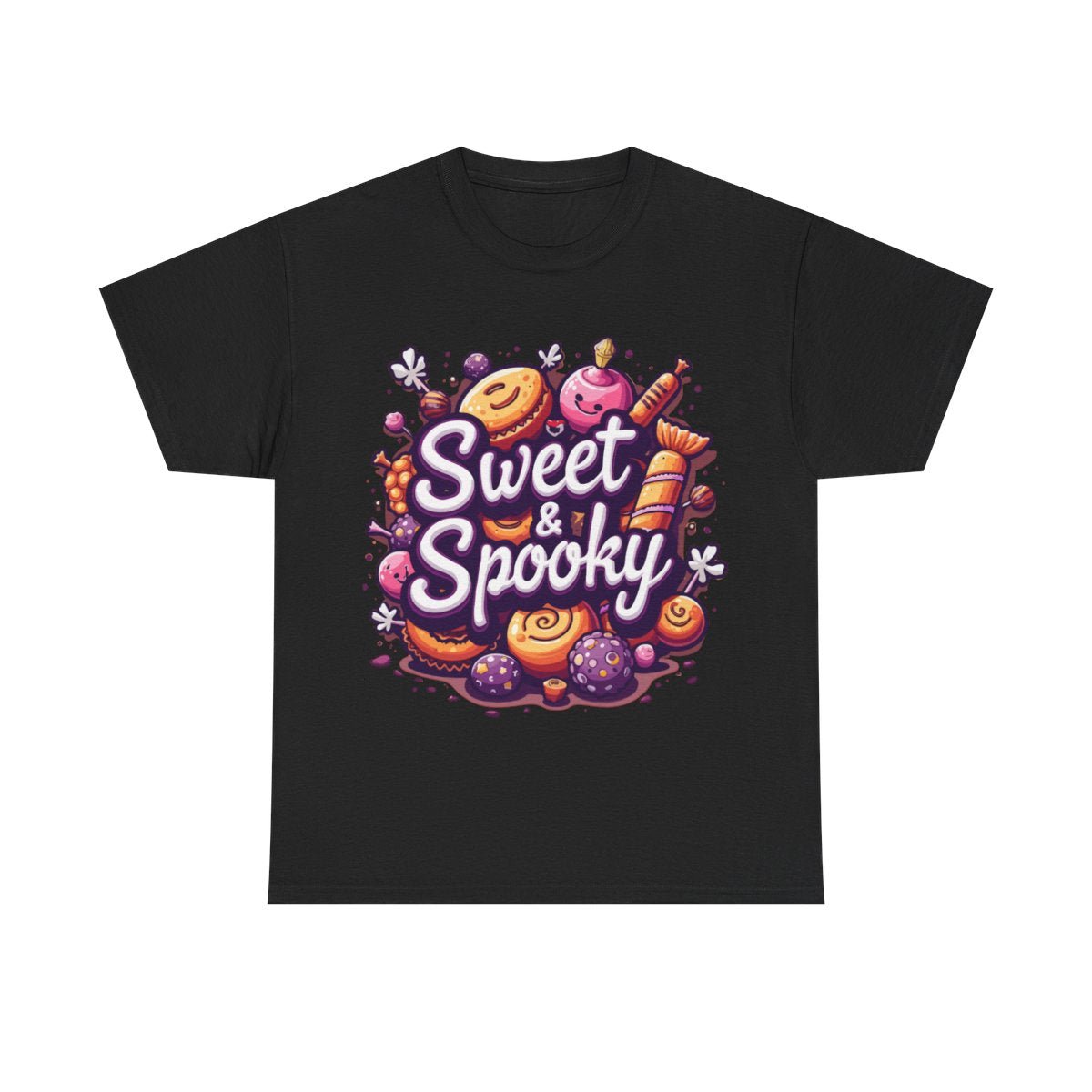 Sweet & Spooky Black Tee - MindPrinter