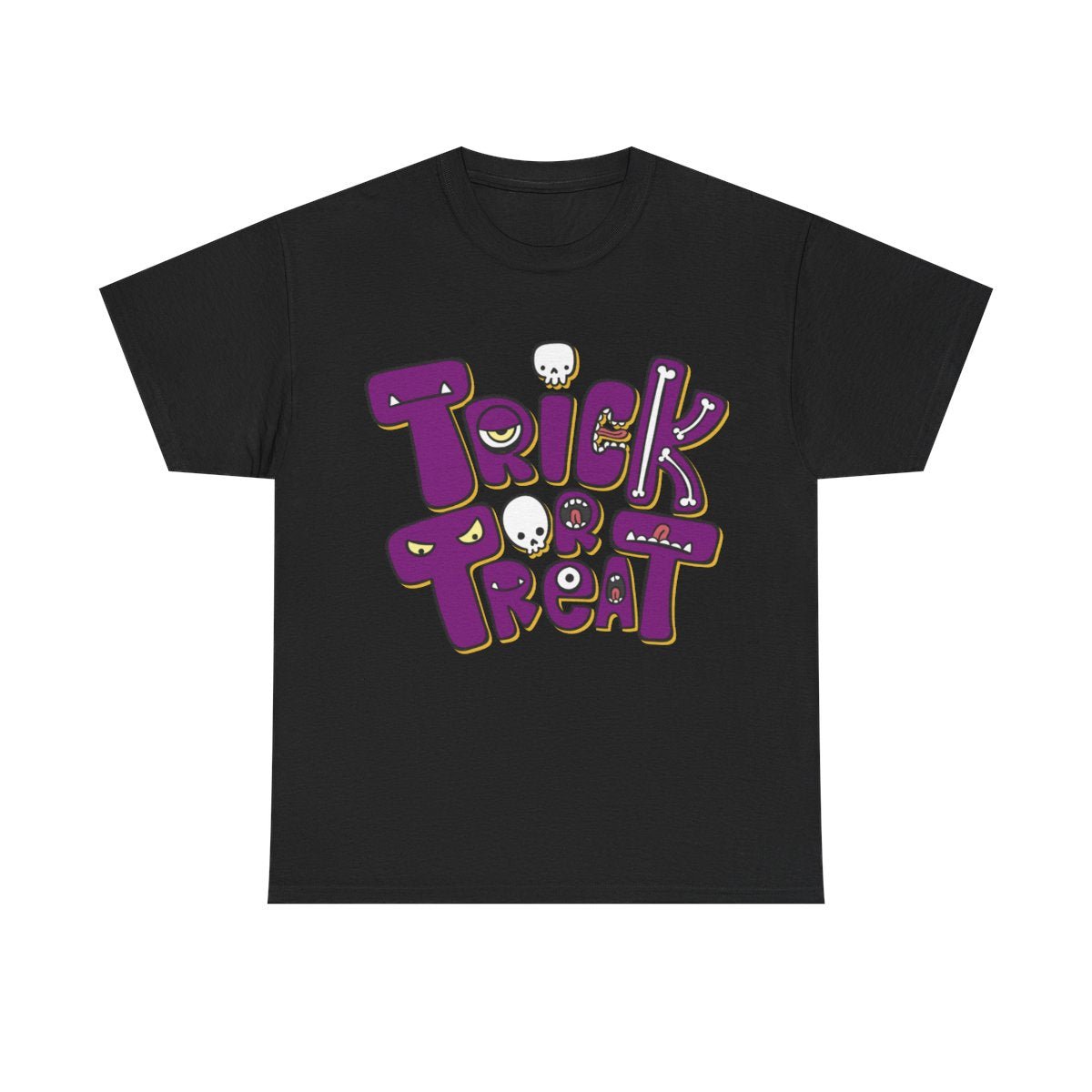 Trick or Treat Black Tee - MindPrinter